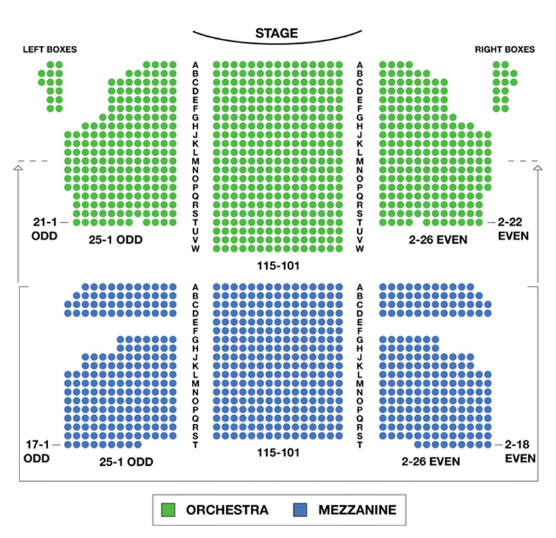 Al Hirschfeld Theatre Seating Chart Moulin