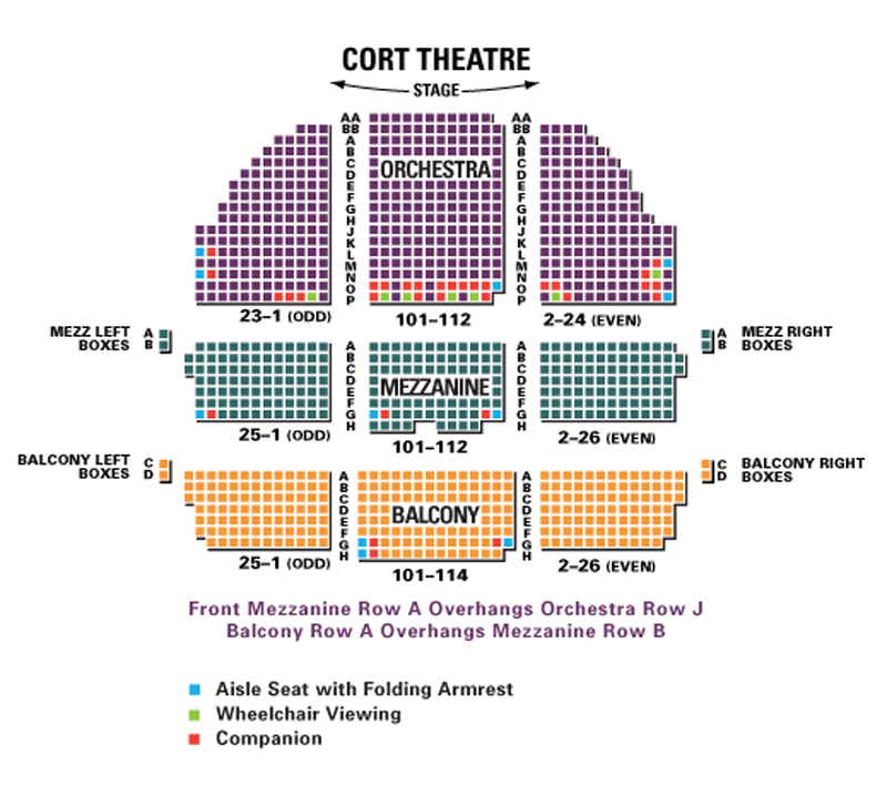 Cort Theater Nyc Seating Chart
