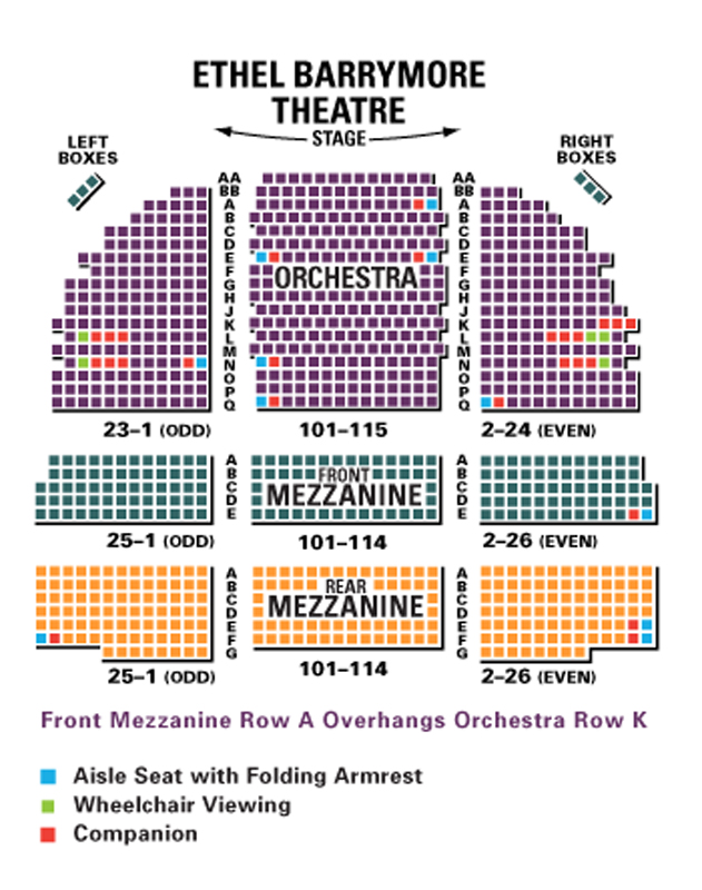 Barrymore Theater Seating Chart