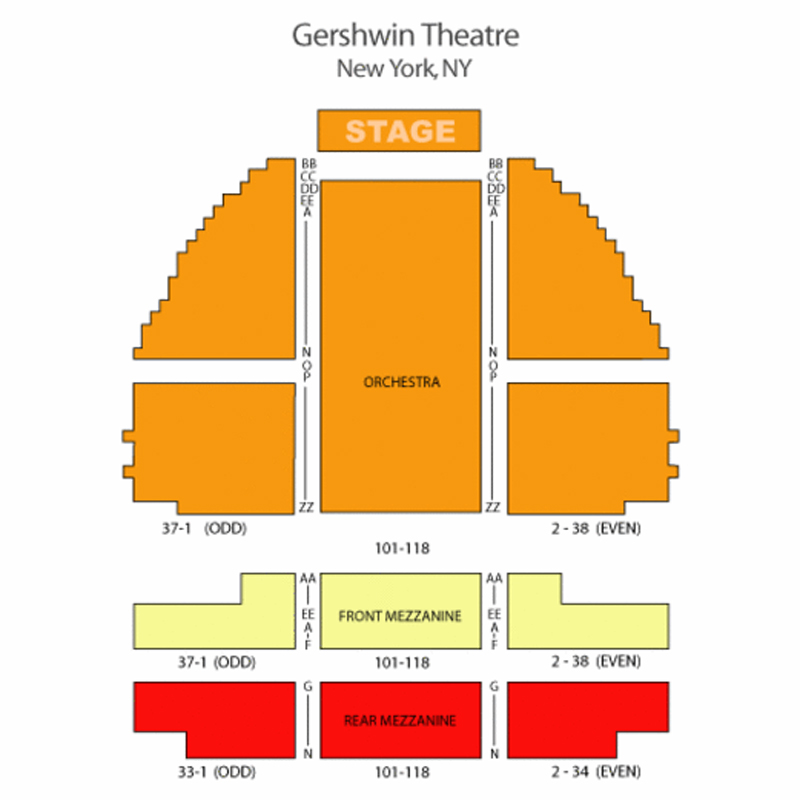 George Schoenfeld Theatre Seating Chart