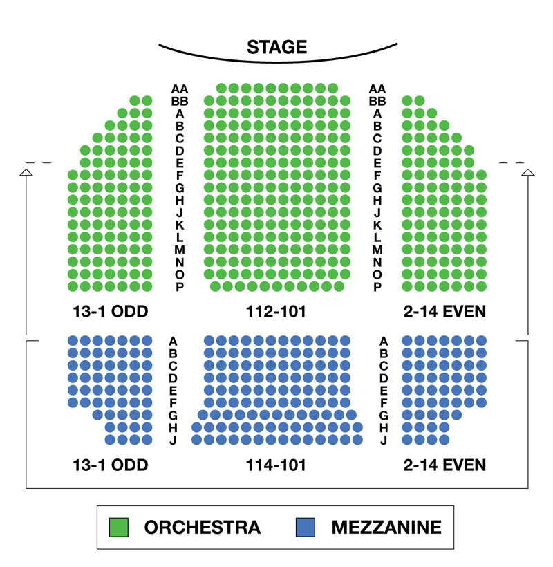 Morristown Theater Seating Chart