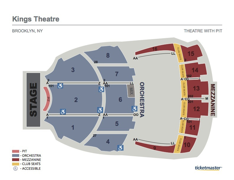 Kings Theatre Brooklyn Ny Seating Chart