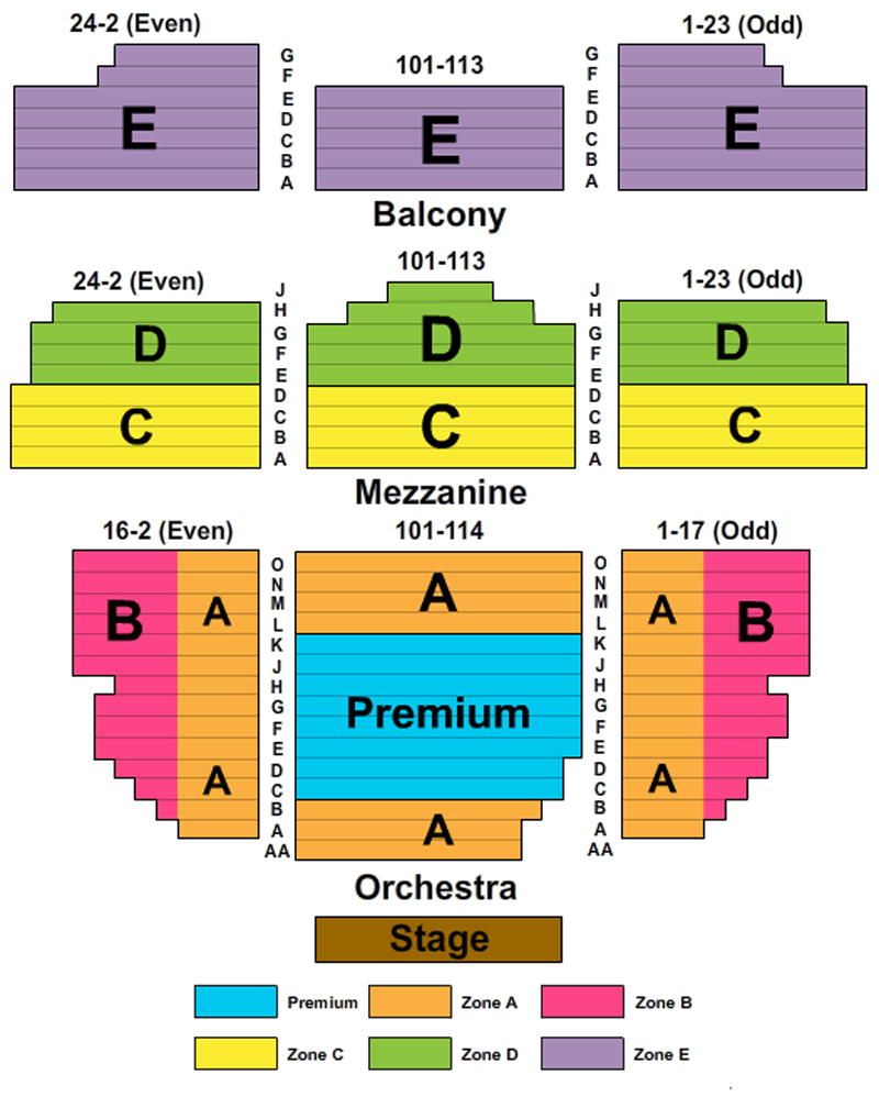 Lyceum Theater San Diego Seating Chart