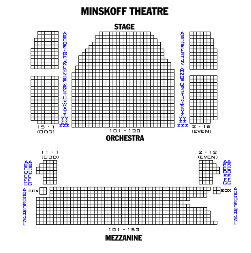Seating Chart Of Minskoff Theatre New York