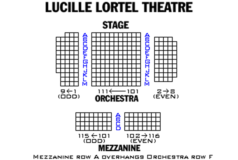 Lucille Lortel Theatre Seating Chart