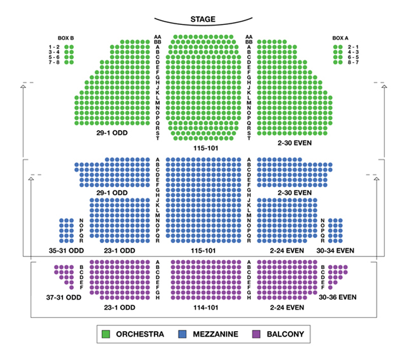 St. James Theatre Seating Chart