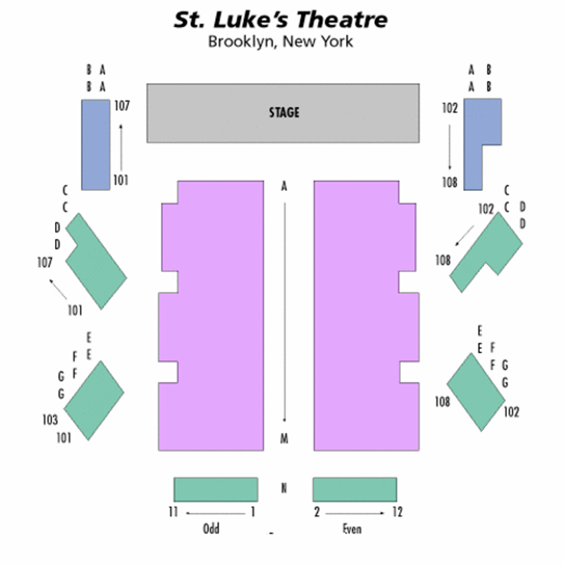 St. Luke's Theatre Seating Chart