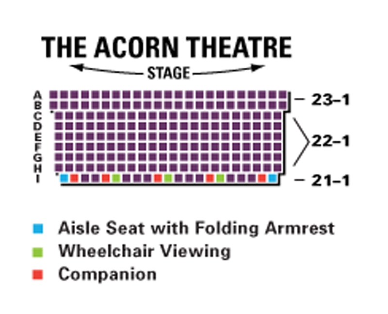 The Acorn Theatre Seating Chart
