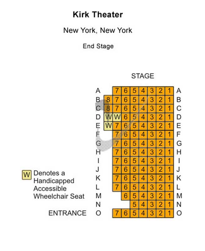 The Kirk at Theatre Row  Seating Chart